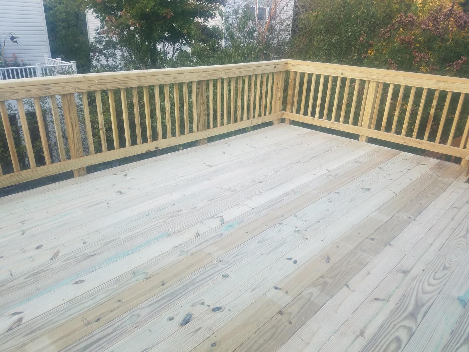 Vienna deck project detail by Skip's Modern Carpentry