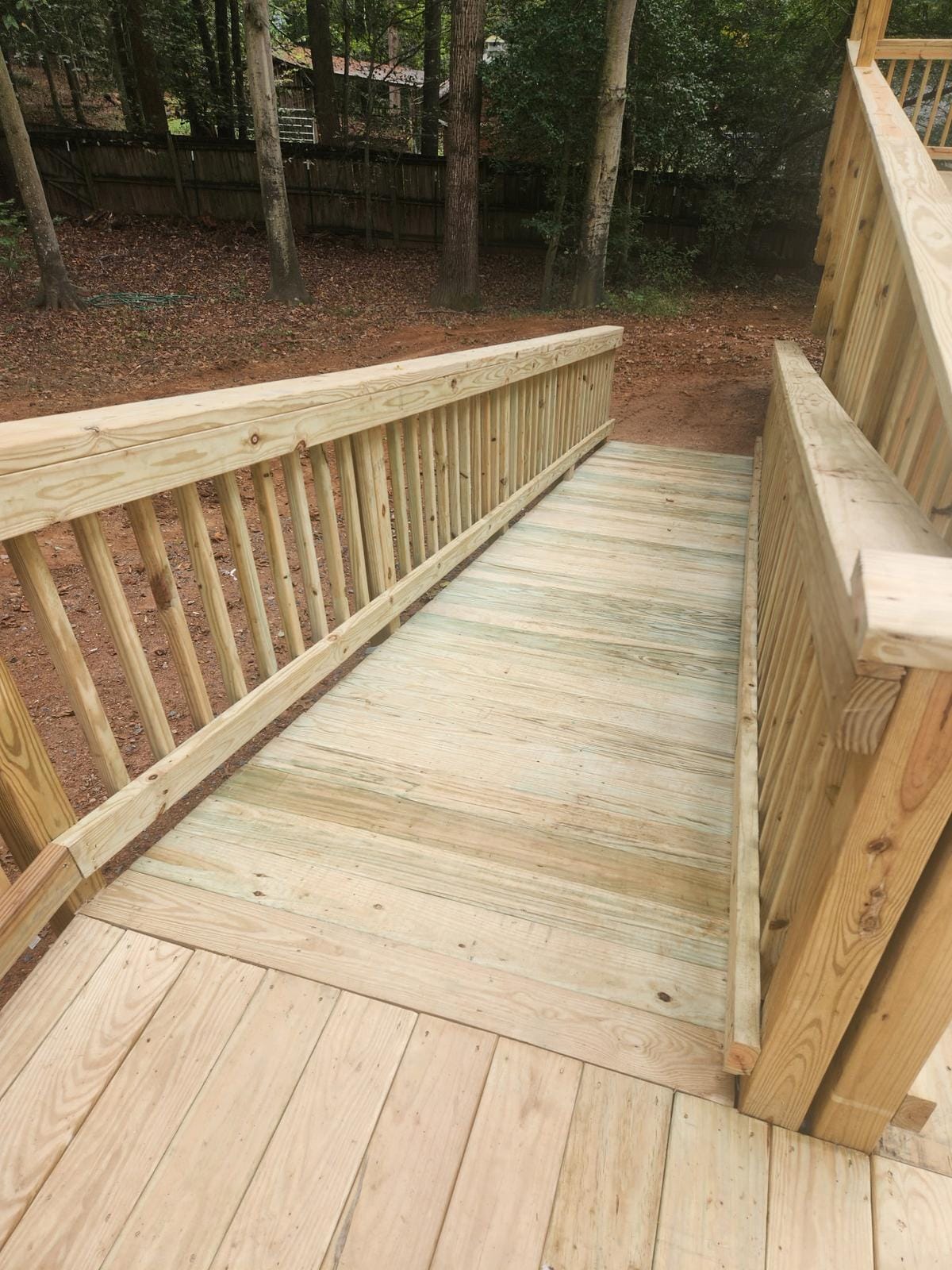 Deck craftsmanship detail by Skip's Modern Carpentry