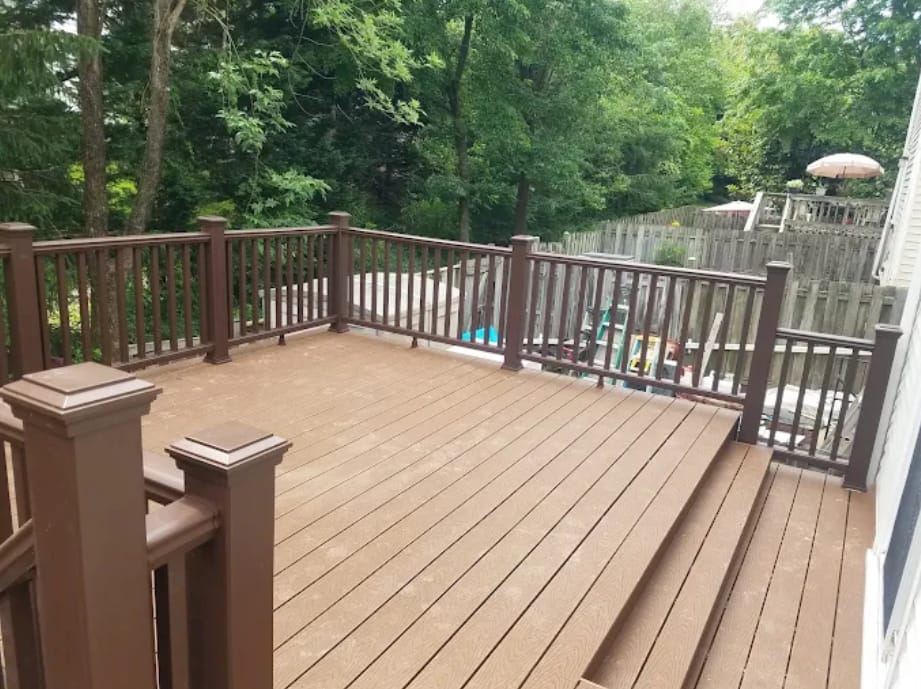 Fairfax deck project detail by Skip's Modern Carpentry