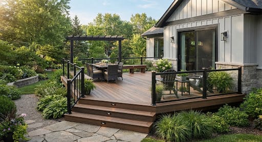 Deck low-angle detail